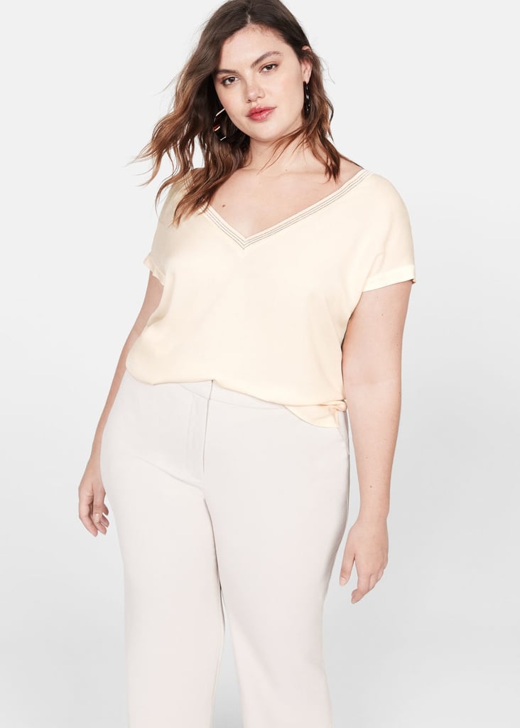 Mango Metallic Details Blouse