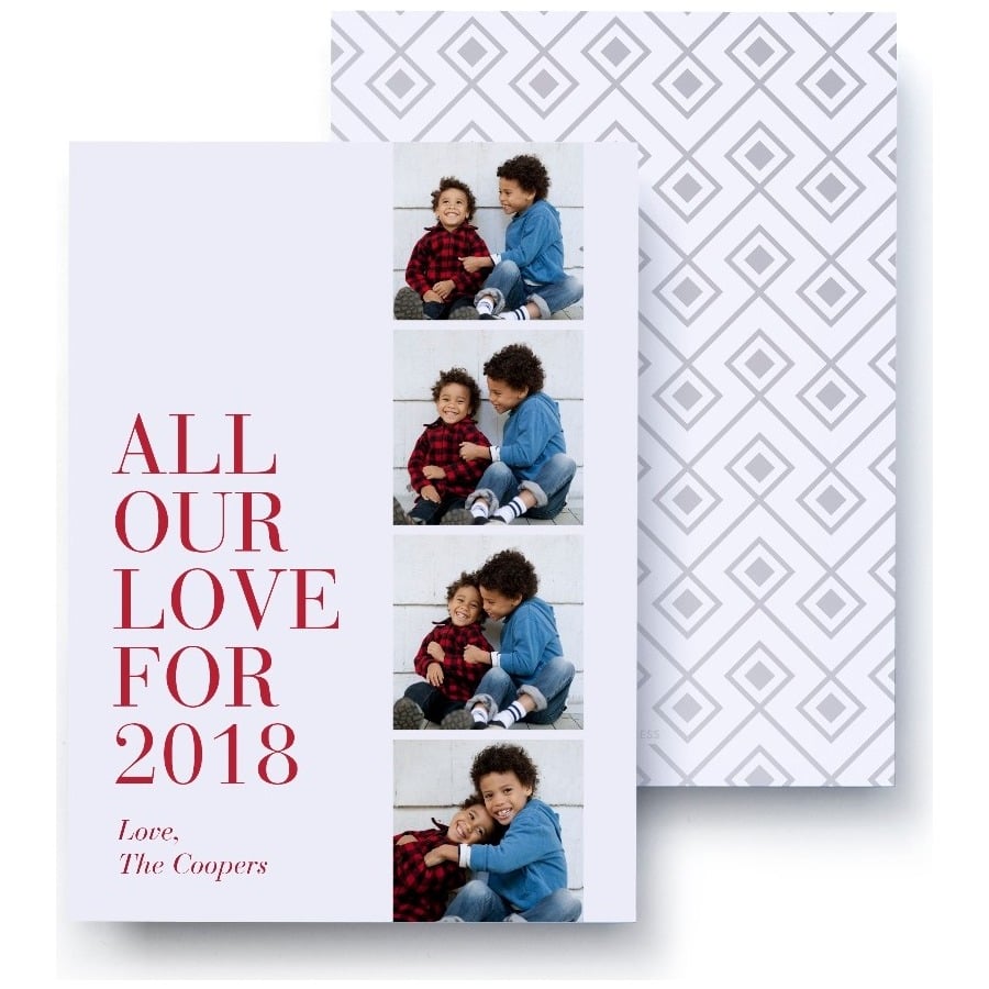 Classy Christmas Photo Card from Pinhole Press ($2 per card)