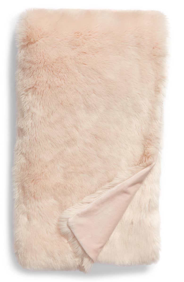 Nordstrom at Home Cuddle Up Faux Fur Throw Blanket