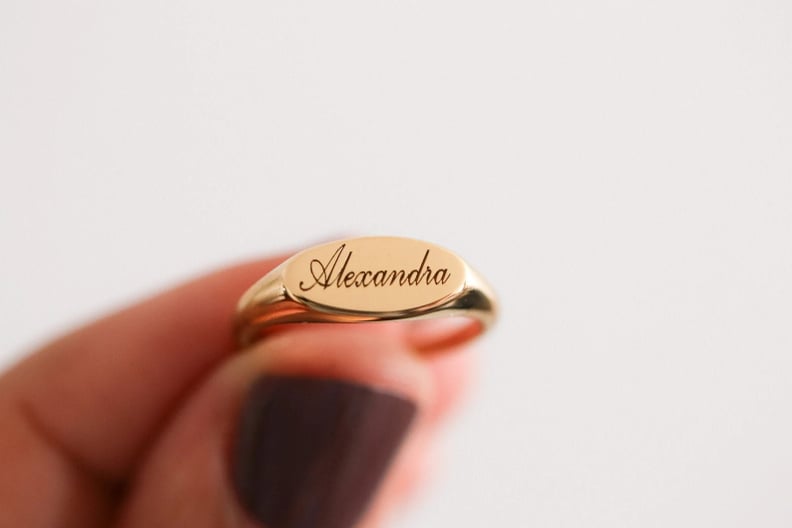 Engraved Jewelry: Oval Signet Ring