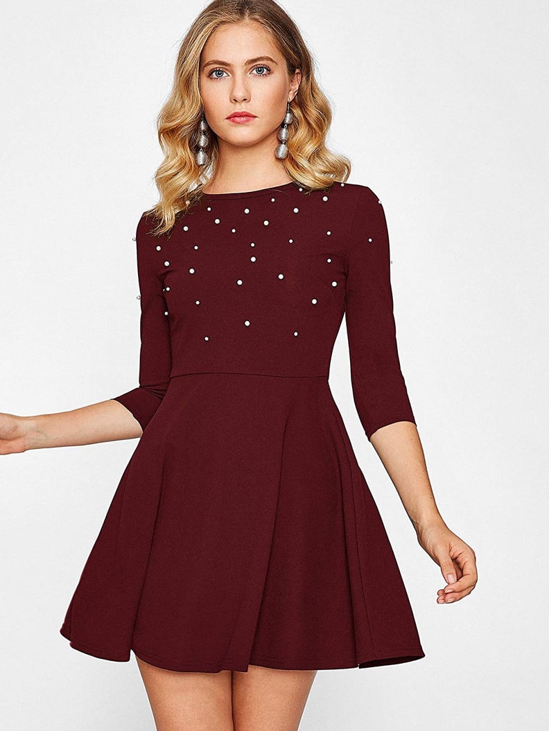 Floerns Beaded Skater Dress