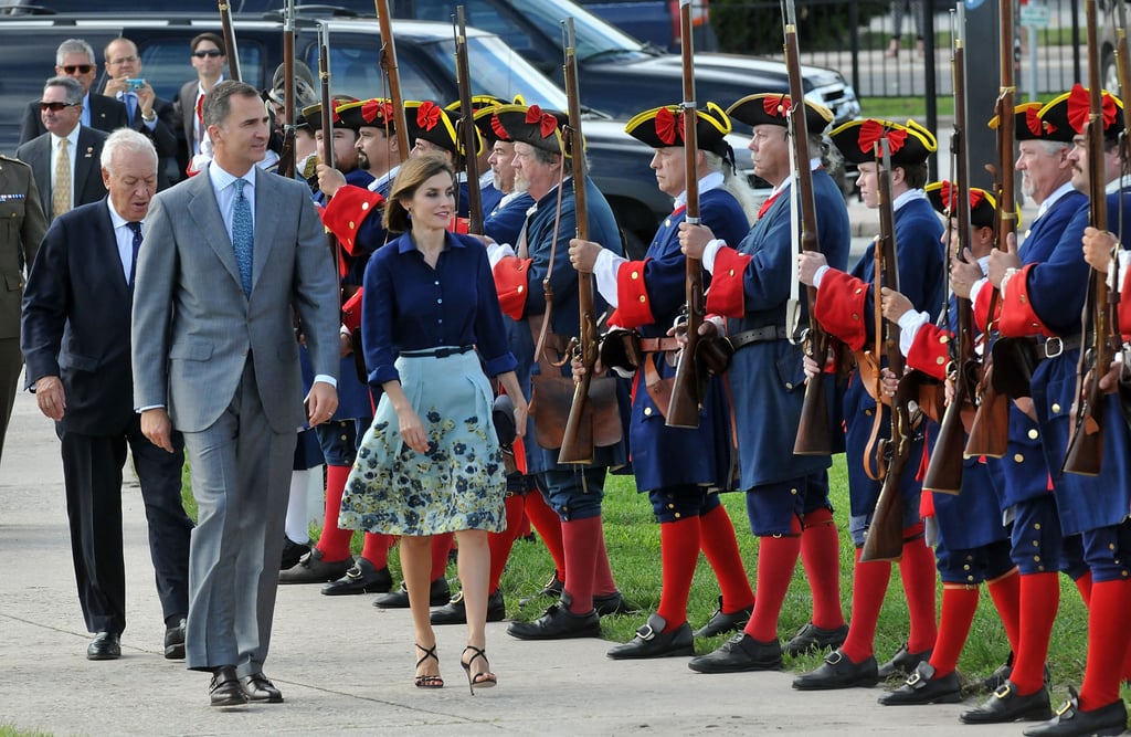 Queen Letizia and King Felipe Visit St. Augustine