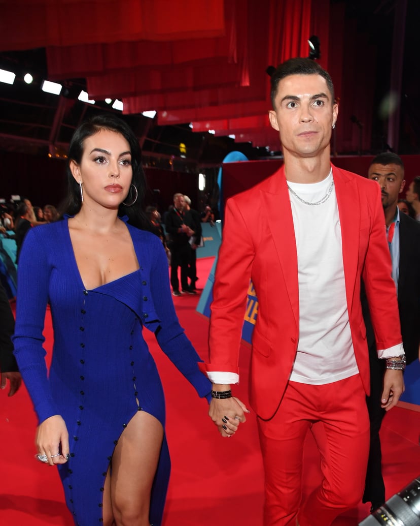 SEVILLE, SPAIN - NOVEMBER 03: Cristiano Ronaldo and Georgina Rodriguez attend the MTV EMAs 2019 at FIBES Conference and Exhibition Centre on November 03, 2019 in Seville, Spain. (Photo by Kevin Mazur/WireImage)