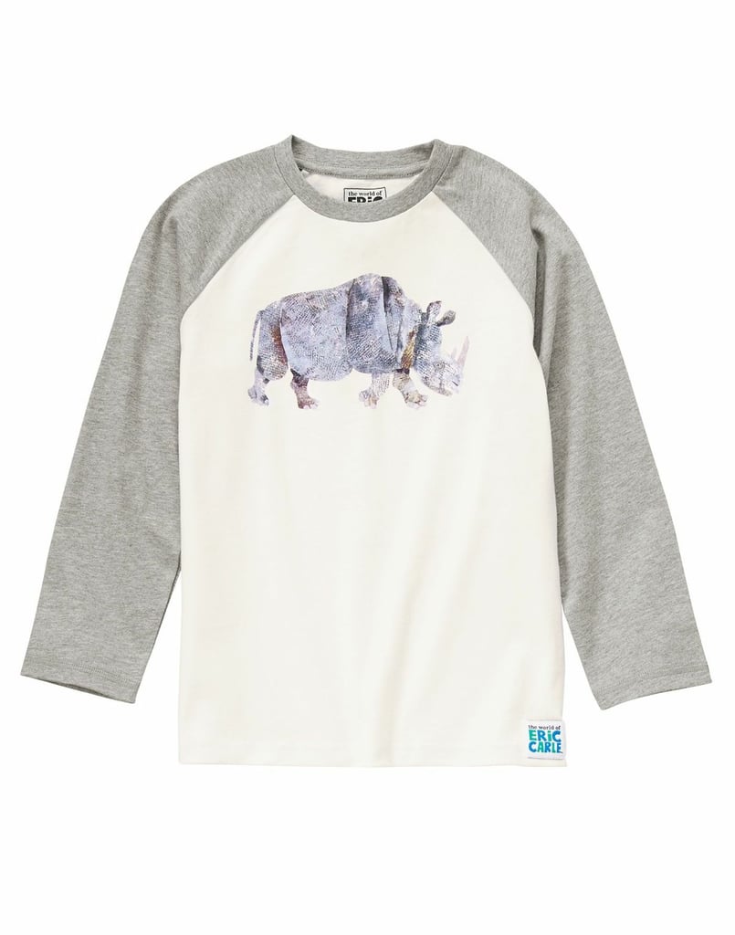 This rad rhinoceros shirt ($22) is perfect for a rough-and-tumble tyke.