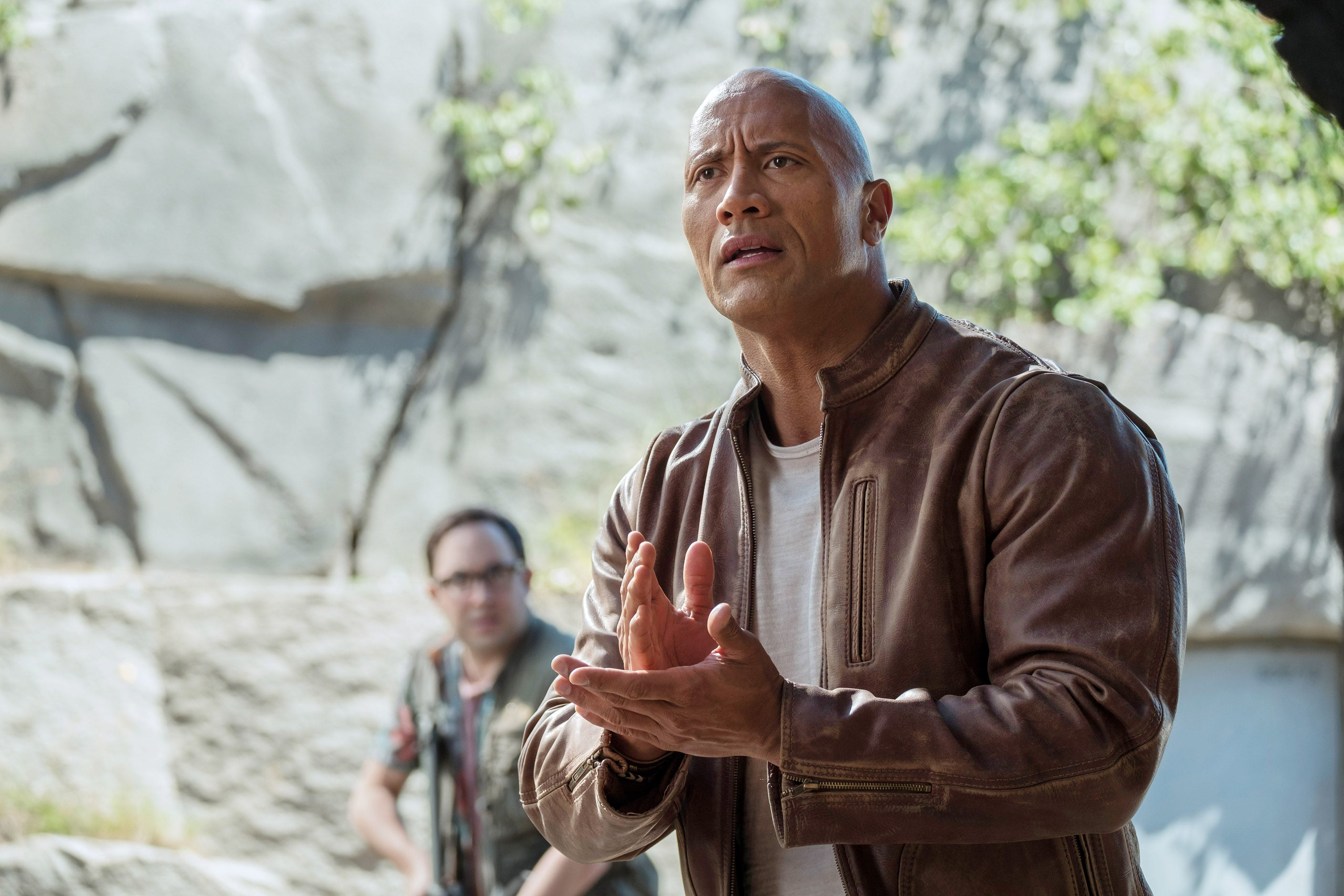 Dwayne johnson rampage best sale leather jacket