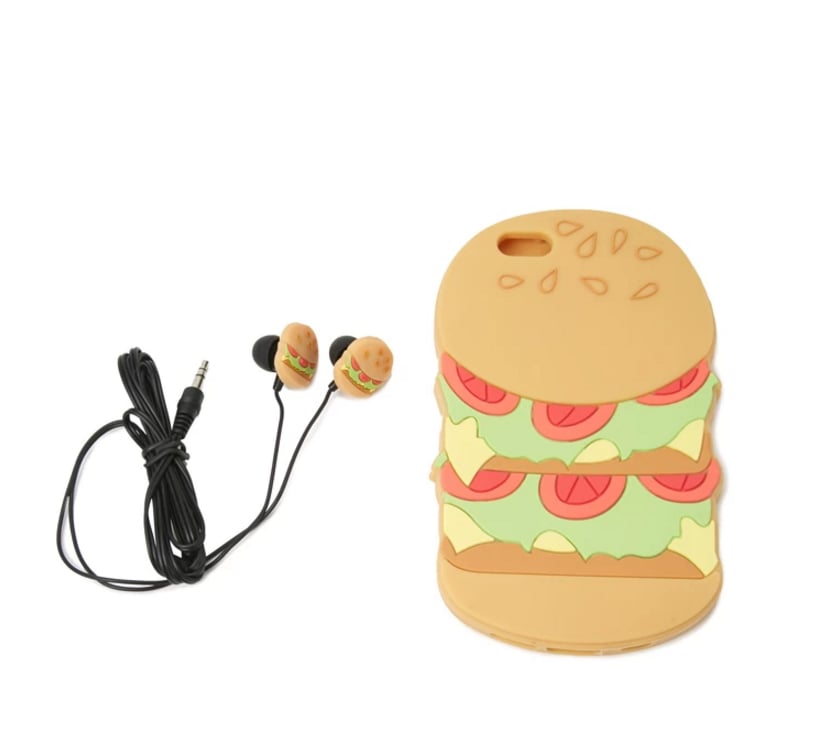 Burger Case For iPhone 6 and Earbud Set
	 ($13)