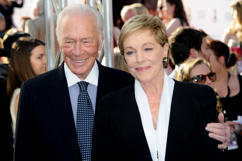 HOLLYWOOD, CA - MARCH 26:  Actor Christopher Plummer and actress Julie Andrews attend the 2015 TCM Classic Film Festival's opening night gala premiere of 50th Anniversary of 