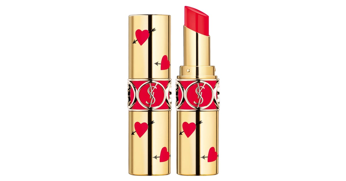 Yves Saint Laurent Heart and Arrow Rouge Volupte Shine Collector Oil-in ...