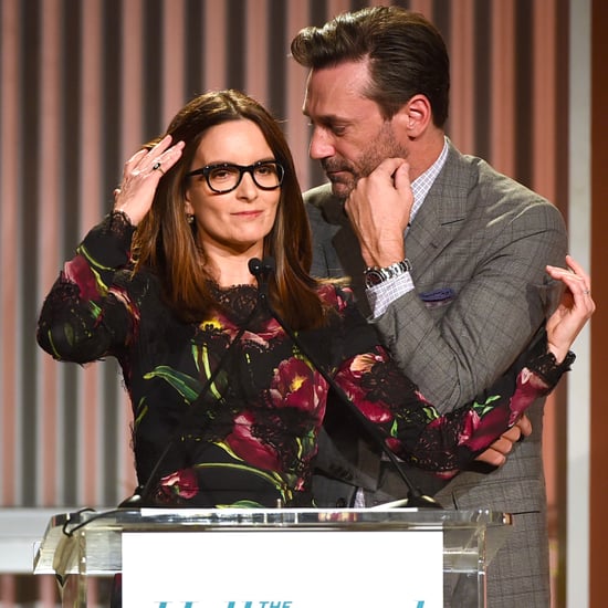 Tina Fey and Jon Hamm at THR Women in Entertainment 2016