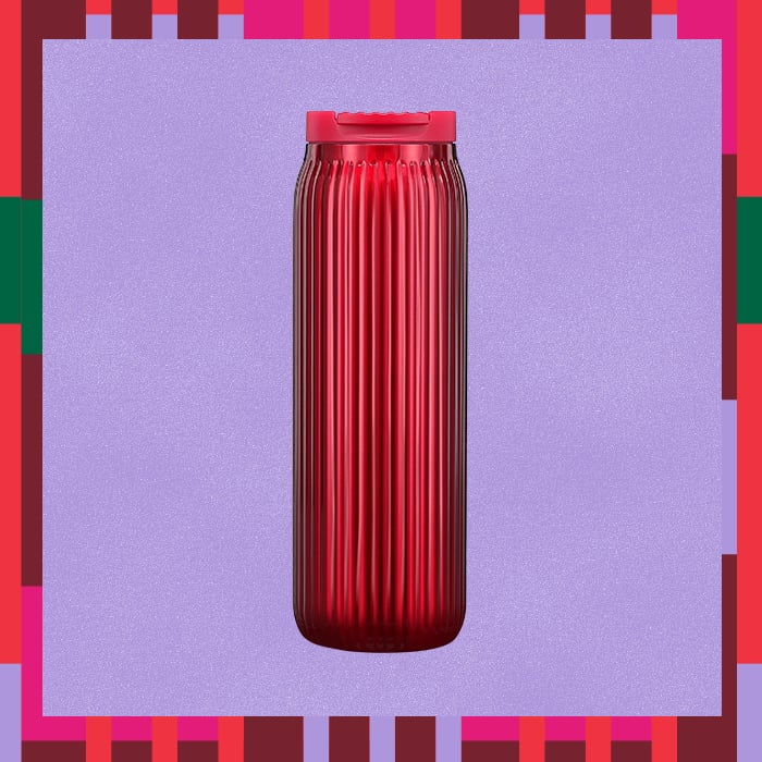 Starbucks Holiday Deep Red Pleated Tumbler
