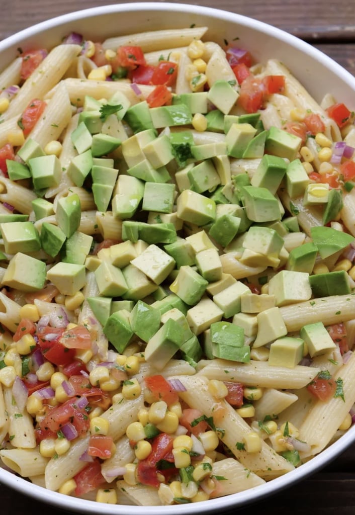 Corn Pasta Salad With Tomato and Avocado