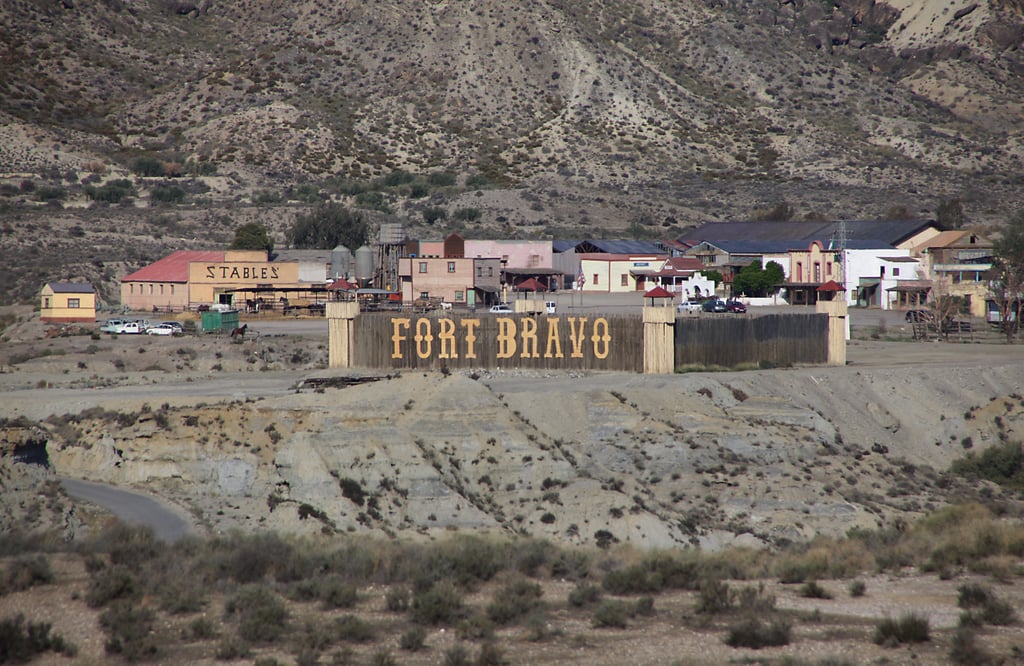 Fort Bravo in the Tabernas Desert of Almeria, Spain