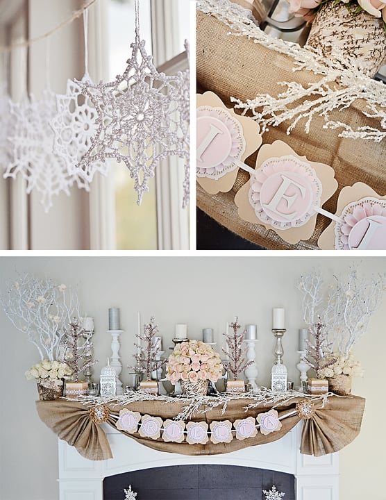 Lovely Mantel A Magical Winter Wonderland First Birthday Party