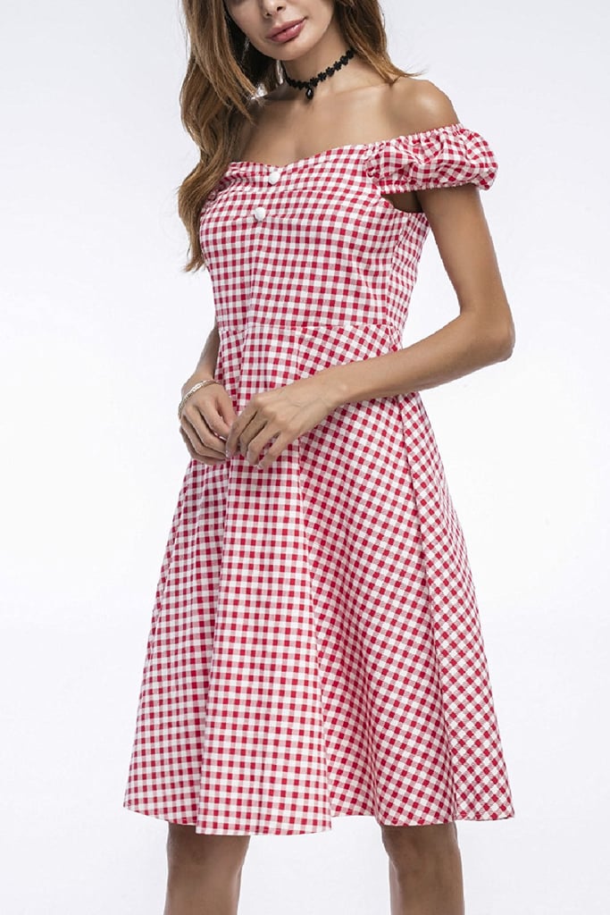 Vemubapis Gingham Plaid Dress Best Gingham Dresses on Amazon