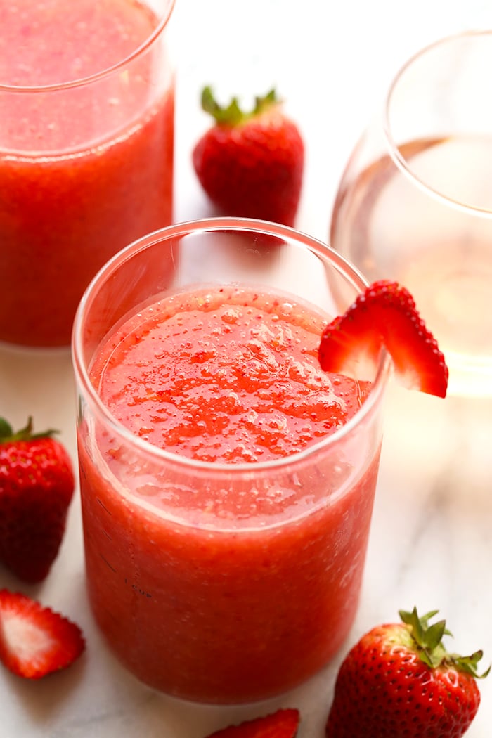 Strawberry Peach Frosé