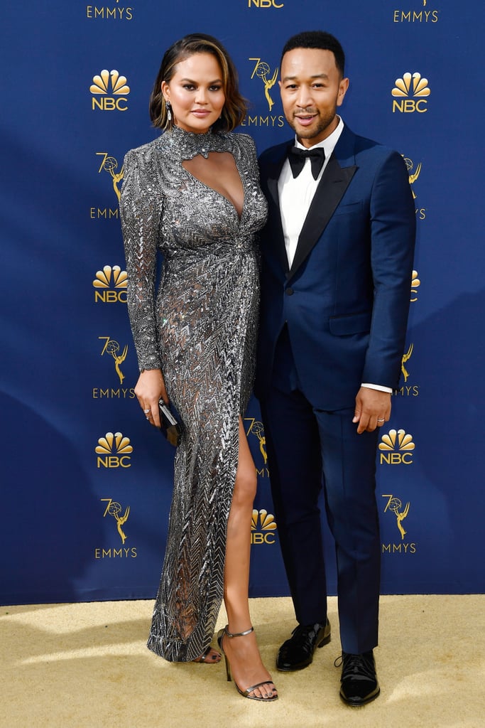 Chrissy Teigen Zuhair Murad Dress at the 2018 Emmys