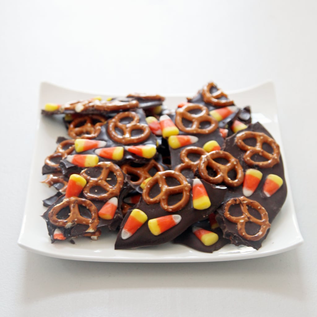 Sweet and Salty Halloween Chocolate Bark
