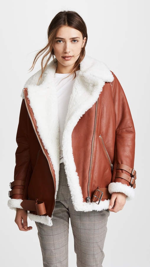 Acne Studios Velocite Shearling Moto Jacket