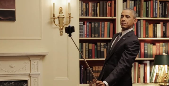 Barack Obama Using a Selfie Stick Video