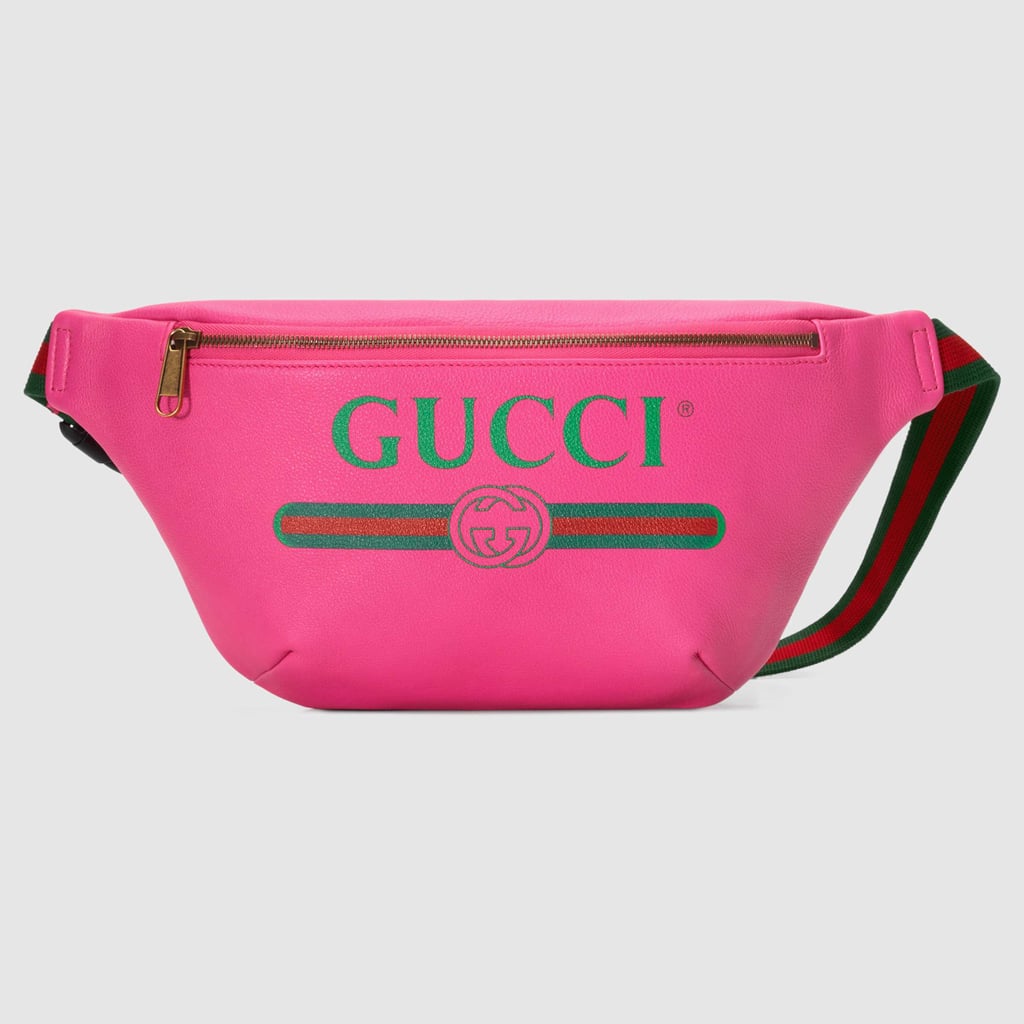 Gucci Print Leather Belt Bag New Gucci Products Spring 2018
