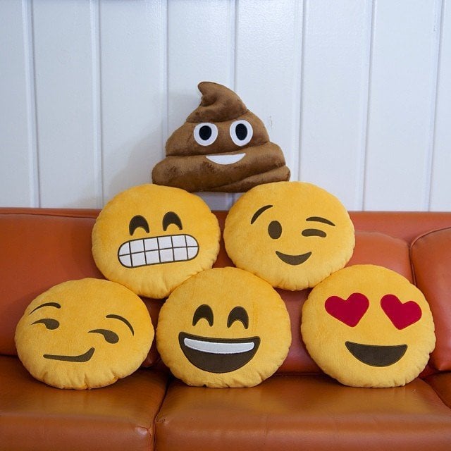 Emoji pillows ($20)