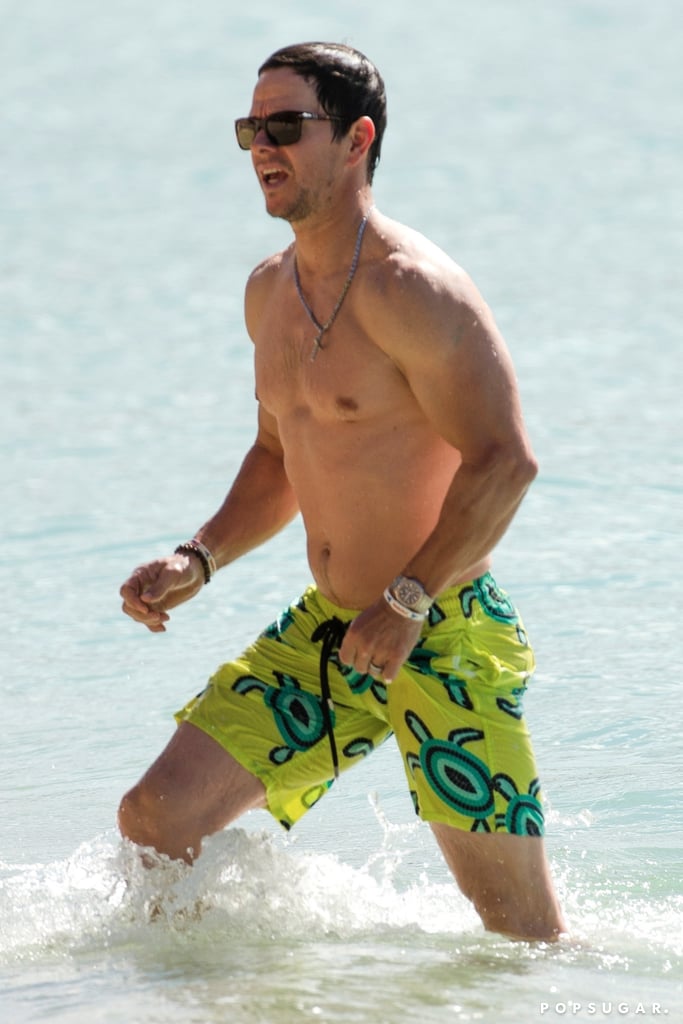 Mark Wahlberg Shirtless in Barbados Pictures December 2018