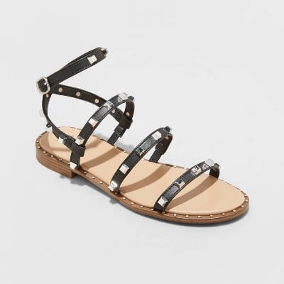 A New Day Women's Astrid Studded Strappy Sandals