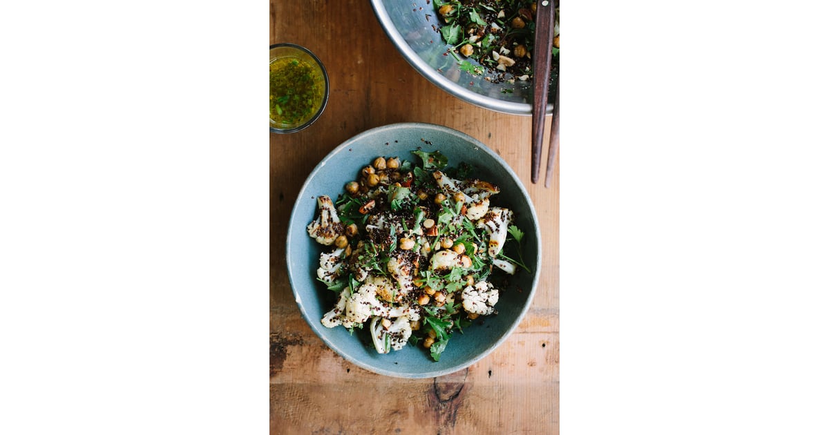 Roasted Cauliflower, Chickpea, and Quinoa Salad With Jalapeño Lime