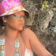 Rihanna Brightens My Winter Blues With Her Tie-Dye Slip Dress and Matching Bucket Hat