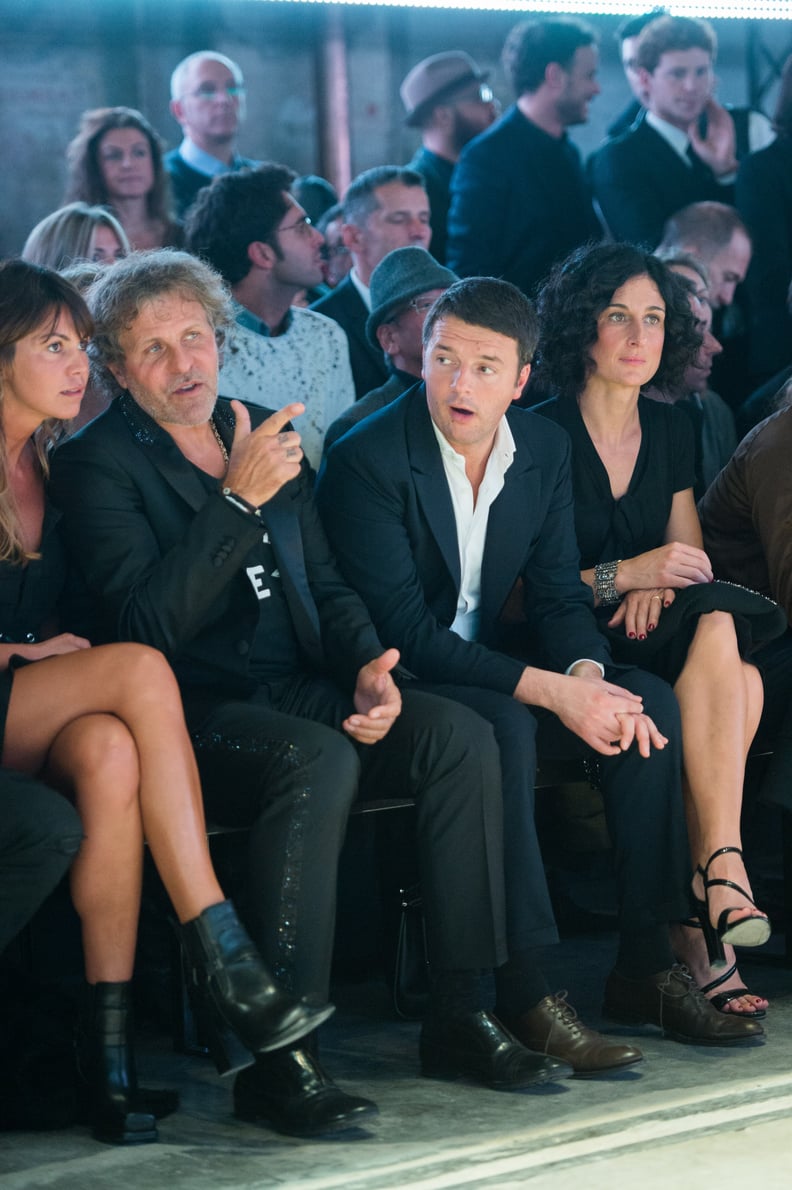 Agnese Sat Front Row at the Diesel Black Gold Runway Show