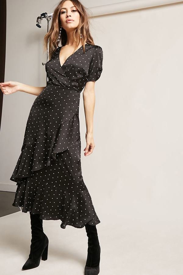 Forever 21 Polka-Dot Ruffle Dress