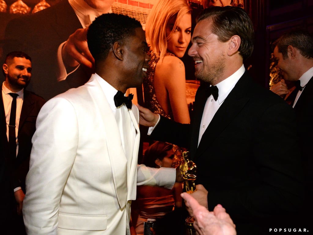 Pictured: Leonardo DiCaprio and Chris Rock
Pictured: Leonardo DiCaprio and Chris Rock