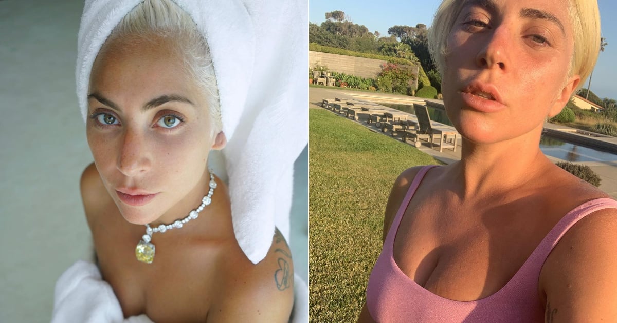 Lady Gaga's Best No-Makeup on Instagram POPSUGAR Beauty