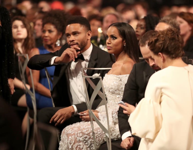 Kerry Washington and Nnamdi Asomugha at the 23rd Annual SAG Awards in 2017