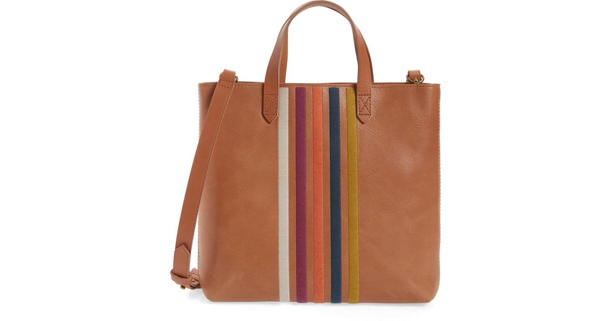 zip top crossbody tote