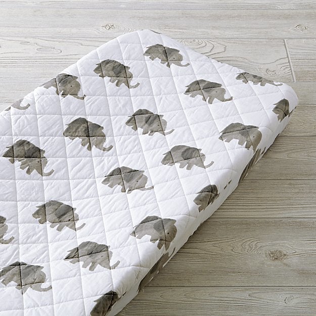 elephant changing pad cover