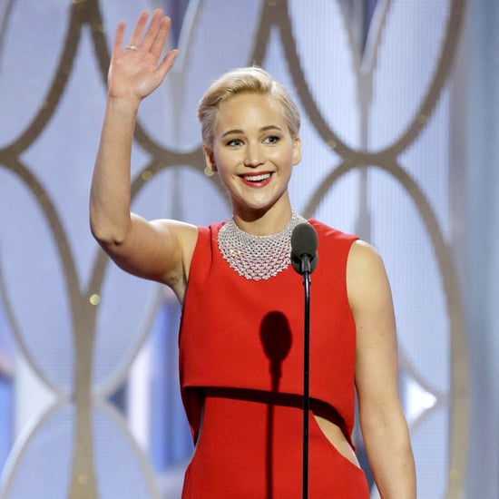 Jennifer Lawrence Backstage at the Golden Globes 2016