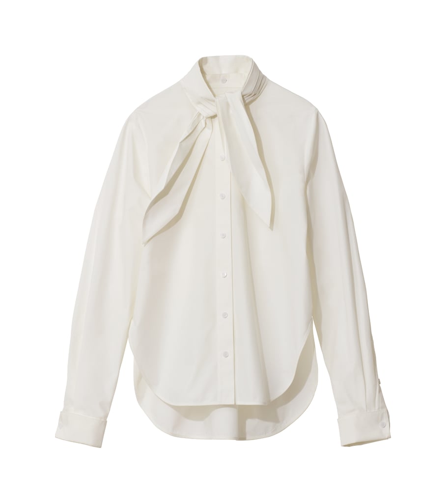 H&M Shirt With Tie Collar | H&M Fall 2018 Studio Collection | POPSUGAR ...
