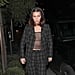 Bella Hadid Sheer Glitter Top