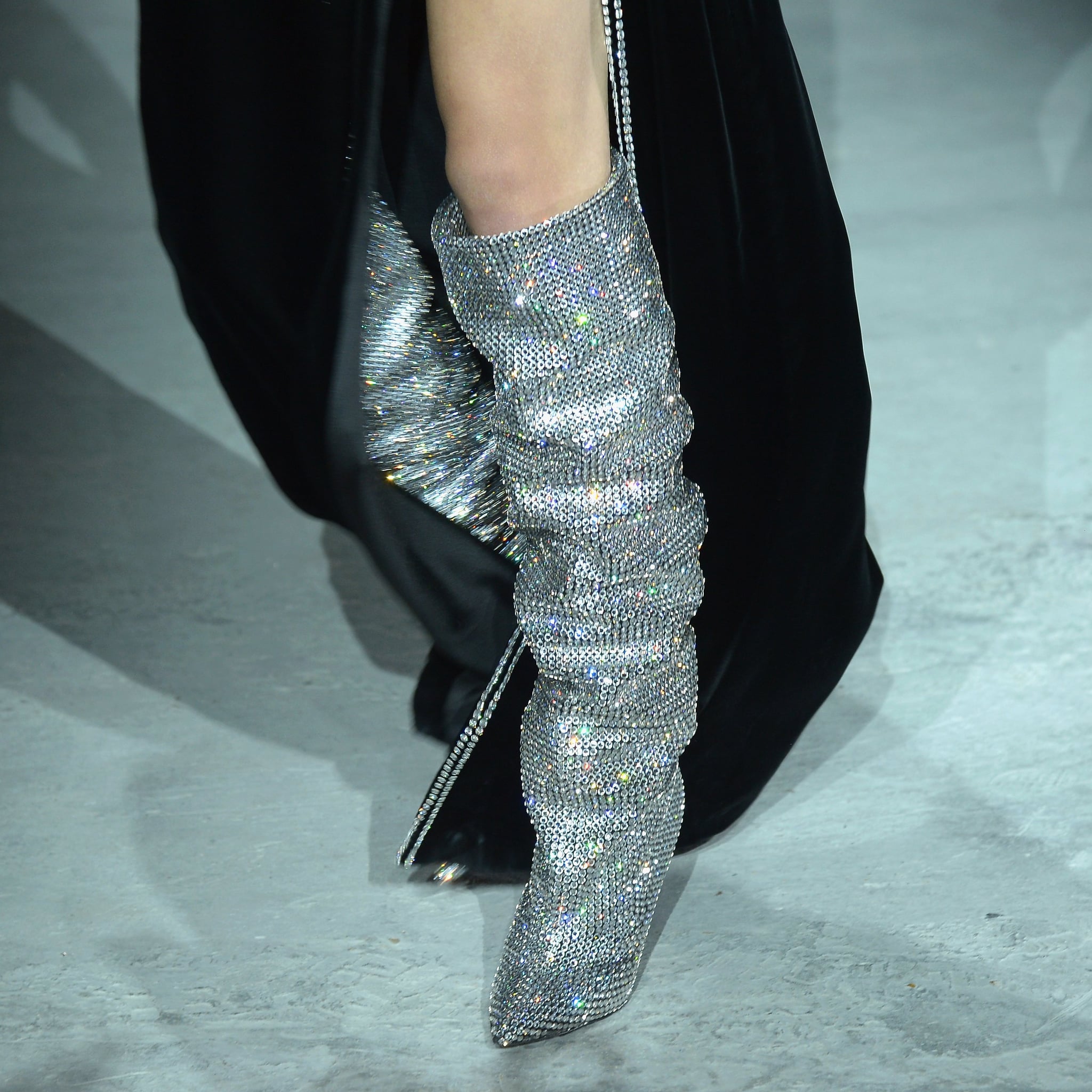 saint laurent sparkle boots