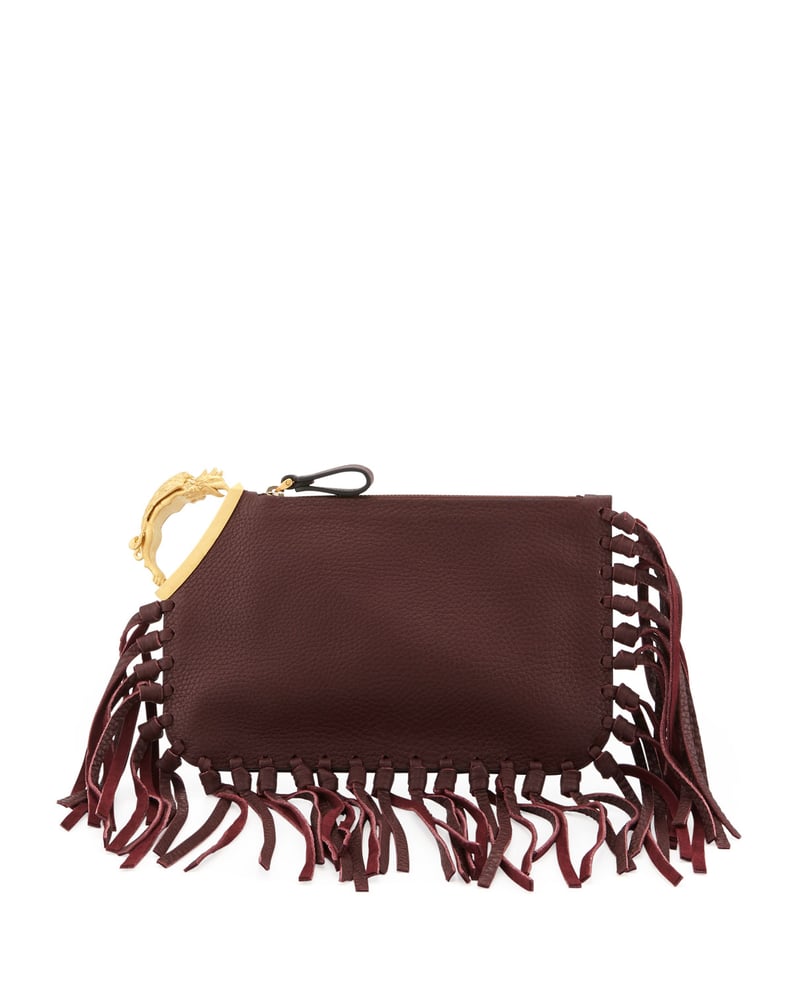 Valentino Fringed Clutch