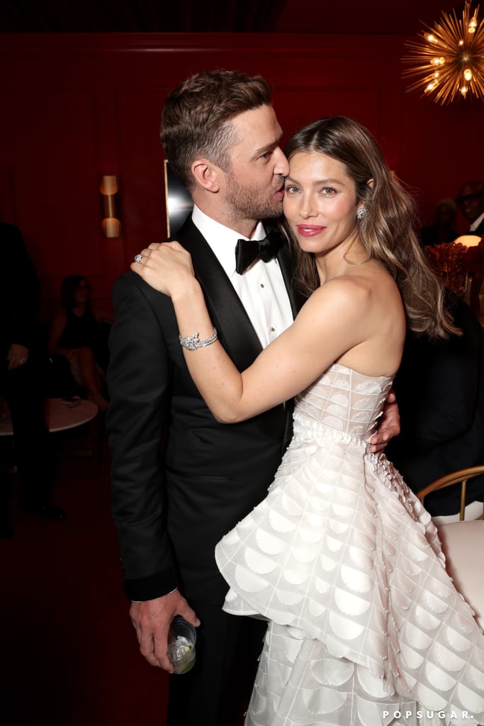 Justin Timberlake and Jessica Biel at the 2018 Emmys