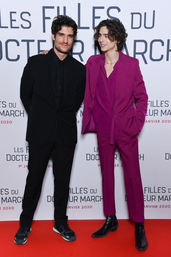 Louis Garrel and Timothée Chalamet at the Little Women Premiere