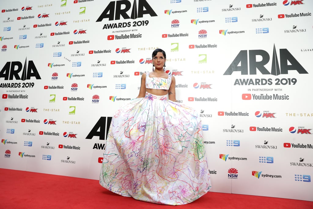 Halsey's Rainbow Dress at the 2019 ARIA Awards