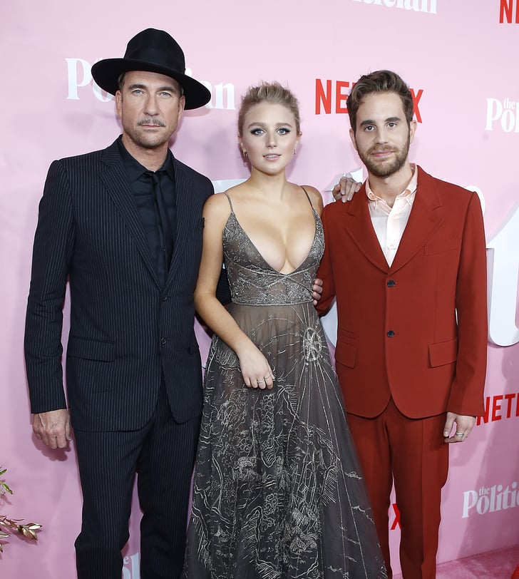 Dylan McDermott, Julia Schlaepfer, and Ben Platt at The Politician