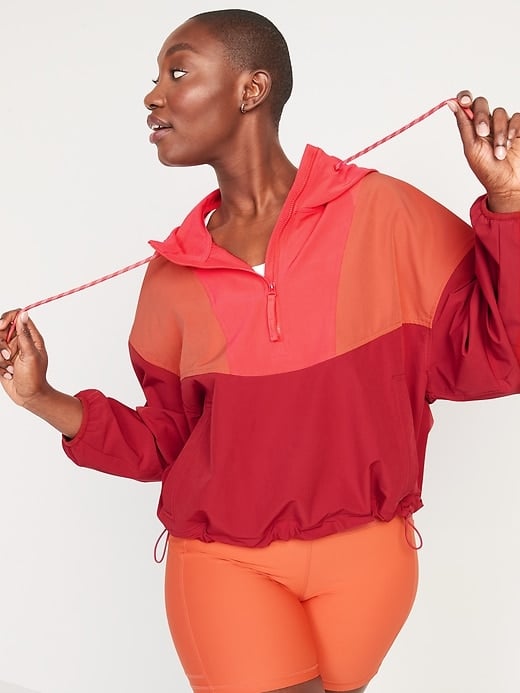 StretchTech Color-Block Half-Zip Jacket