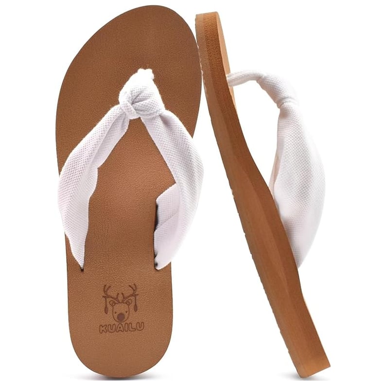 KuaiLu Flip Flops for Women with Arch Support