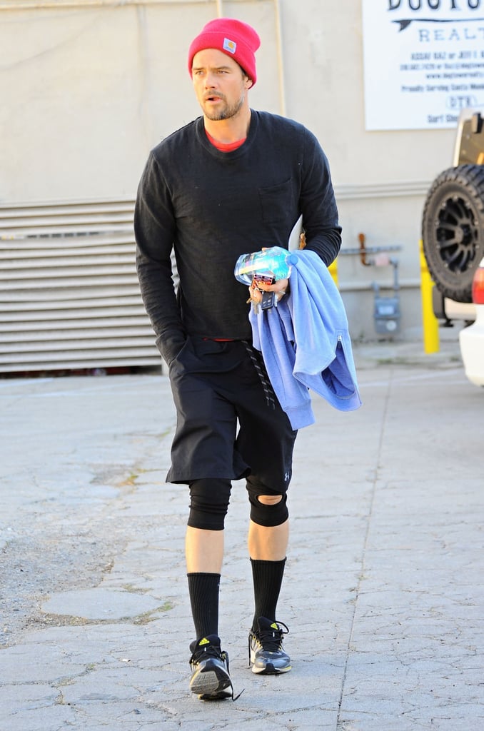 Josh Duhamel fit in a workout in LA on Saturday.