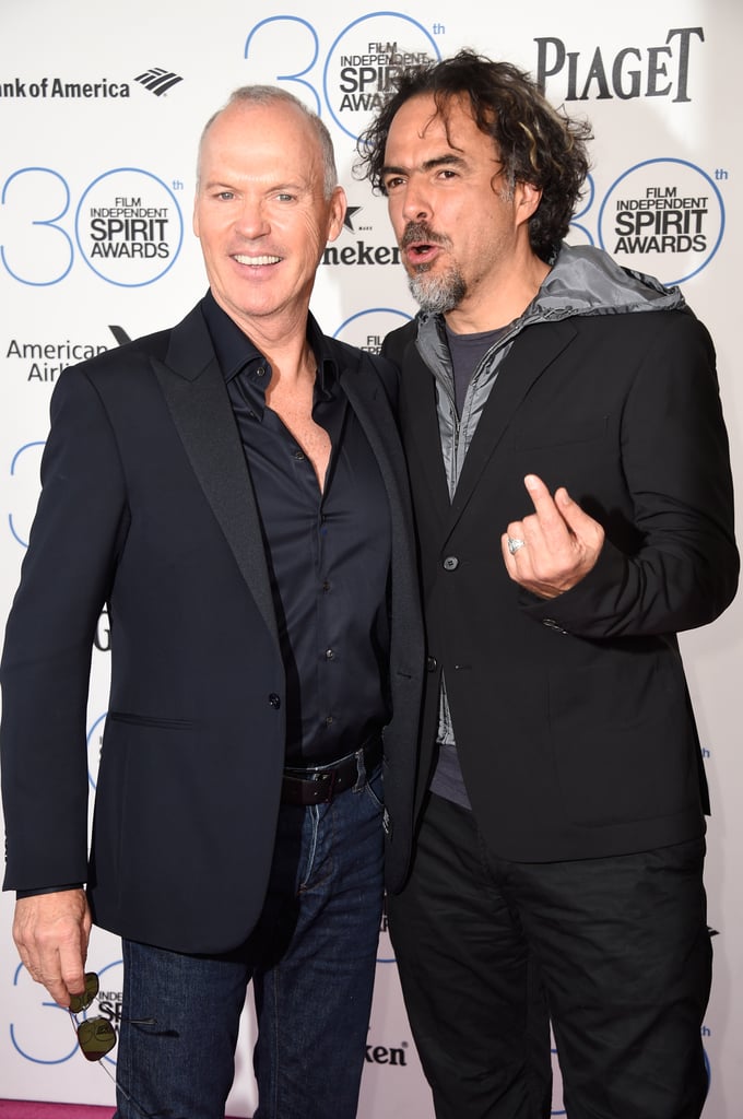 Michael Keaton and Alejandro González Iñárritu