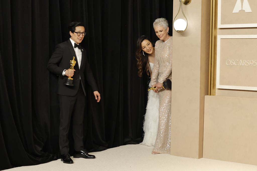 Jamie Lee Curtis and Michelle Yeoh at 2023 Oscars